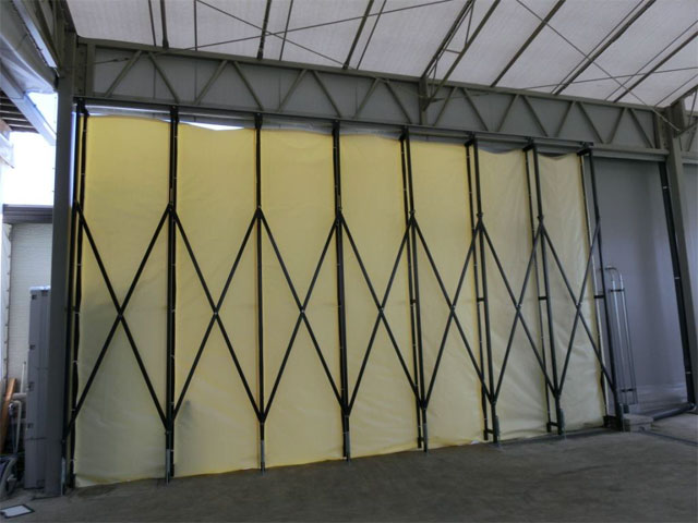 スライドカーテン 施工実績 テントの事なら 埼玉 熊谷の秋山テント商会